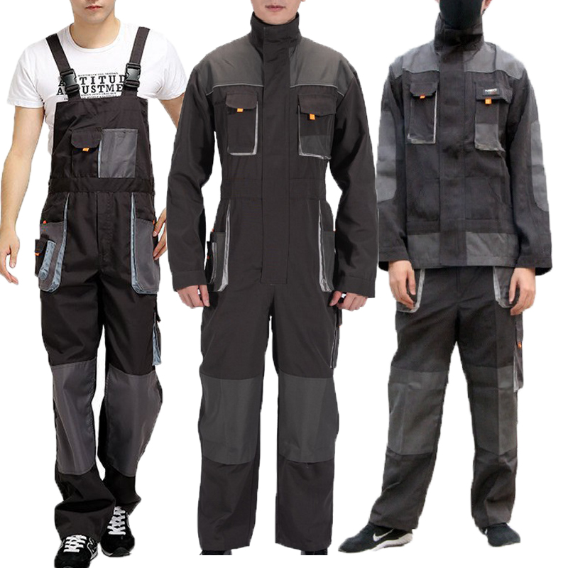 Leather Work Overalls - Bib Overalls Men Work Coverall Repairman