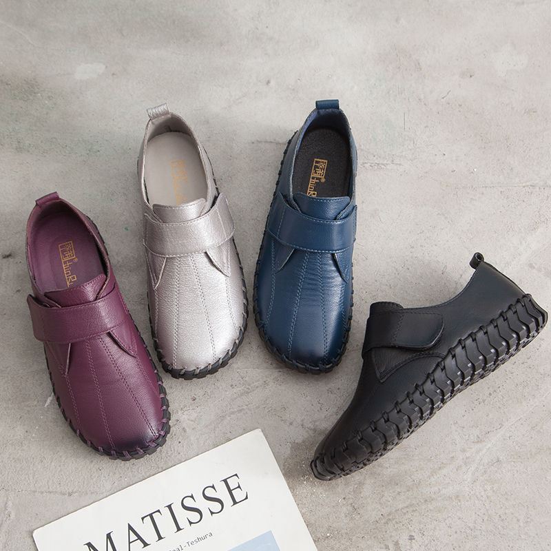 Leather Work Flats Women - Chất Lượng Hàng Đầu Cưới Đỏ