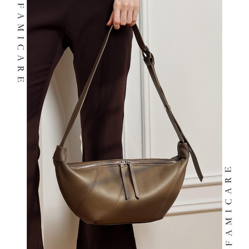 Vintage Leatherwork - Luxury Genuine Leather Crossbody Purse Women
