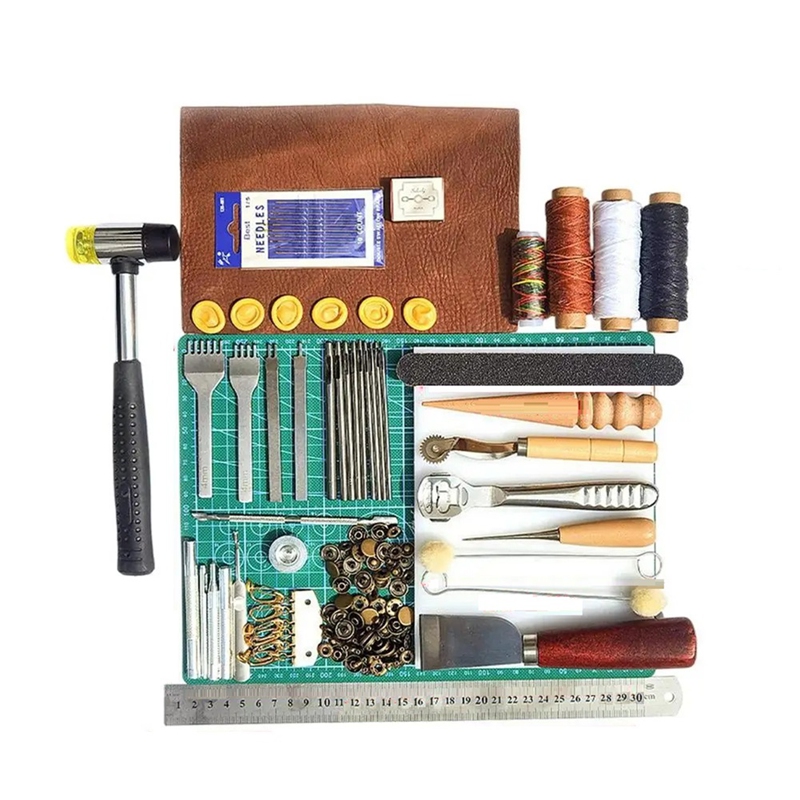 Leather Tool Set Leather Worki - đánh giá và giá Leatherwork Manual
