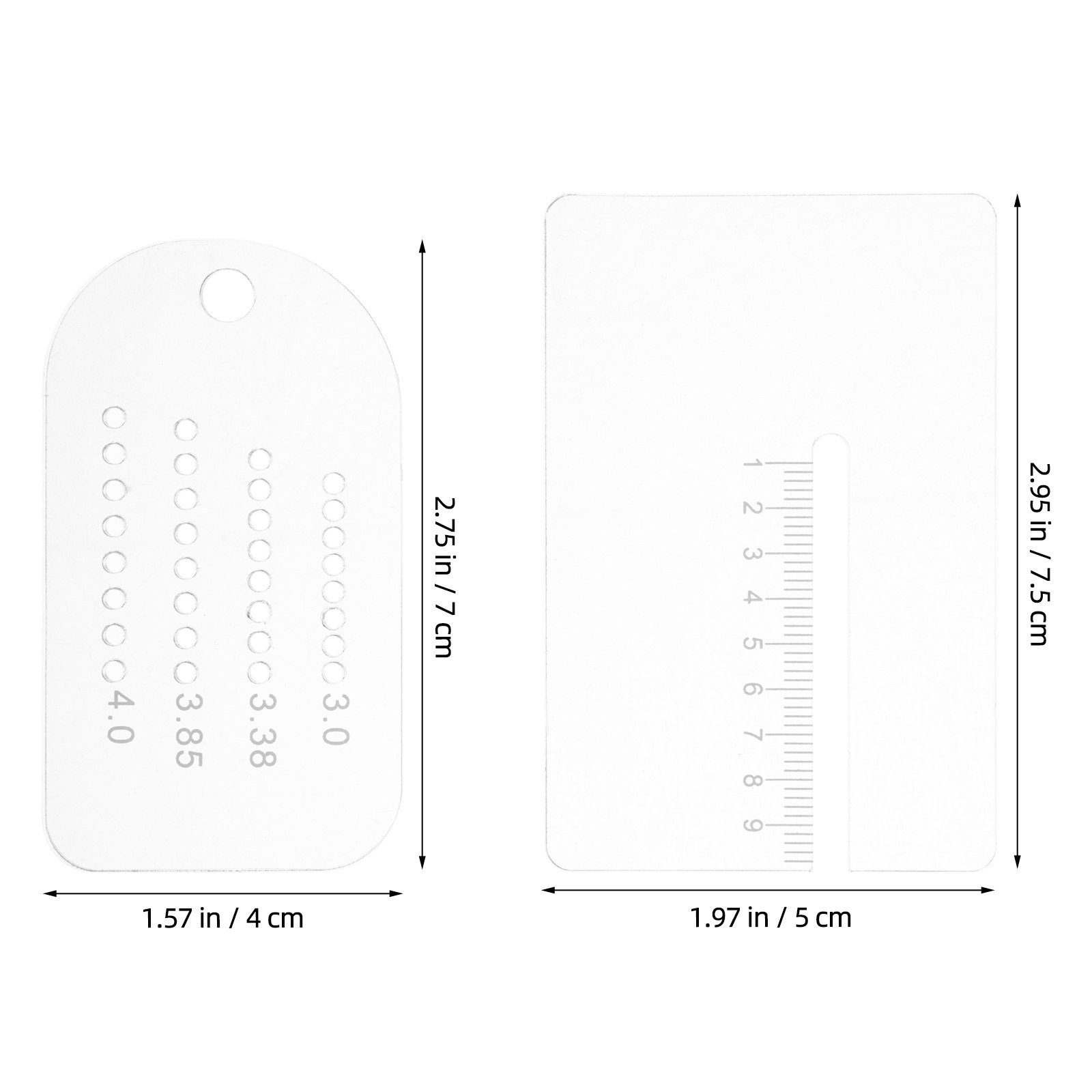 2Pcs Punch Guide Multifunction - đánh giá và giá Leatherwork Ruler