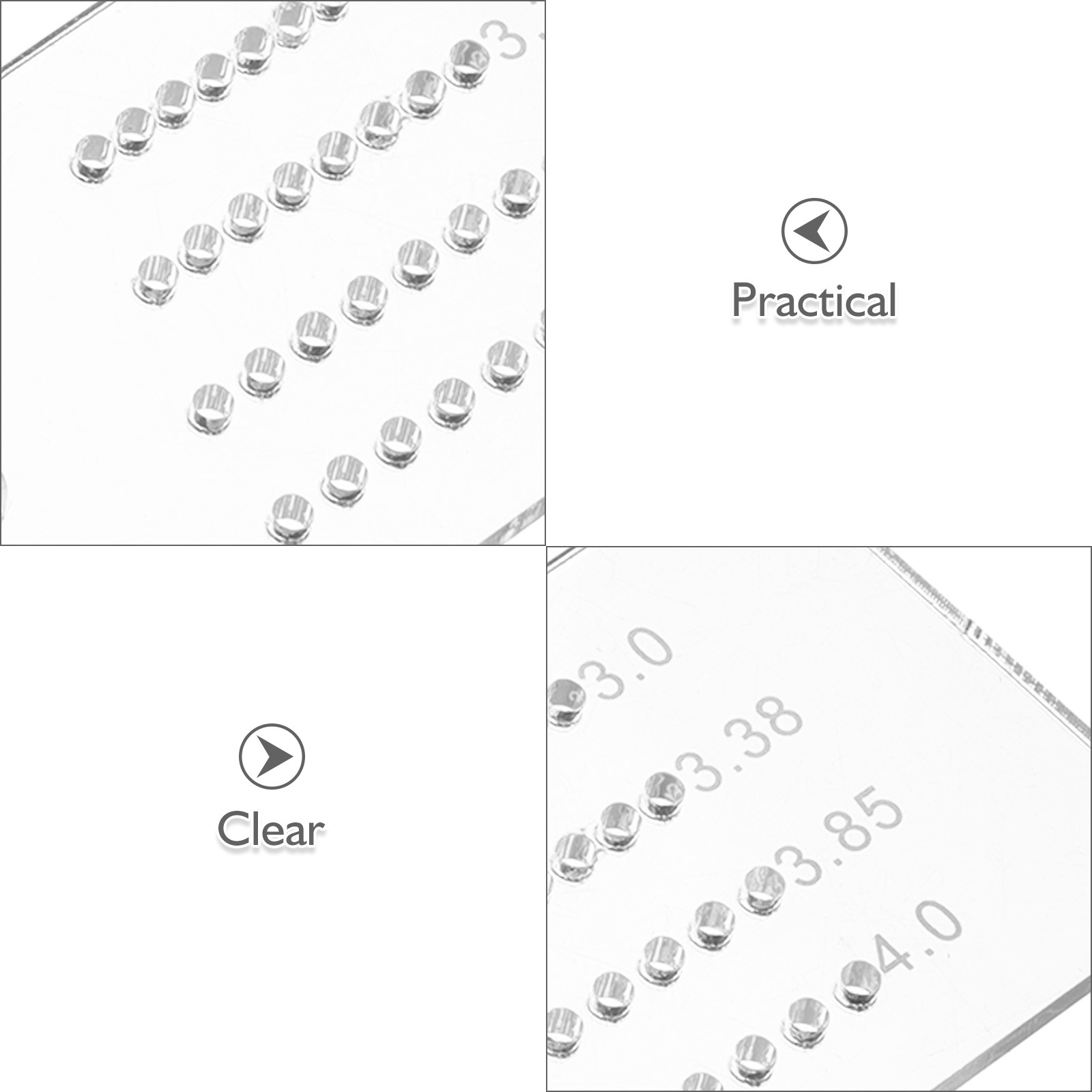2Pcs Punch Guide Multifunction - đánh giá và giá Leatherwork Ruler