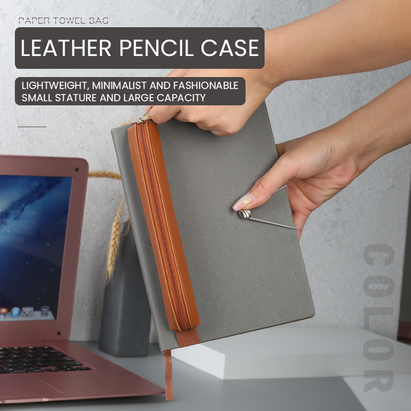 Pu Leather Pen Holder Zippered - đánh giá và giá Leatherwork Books