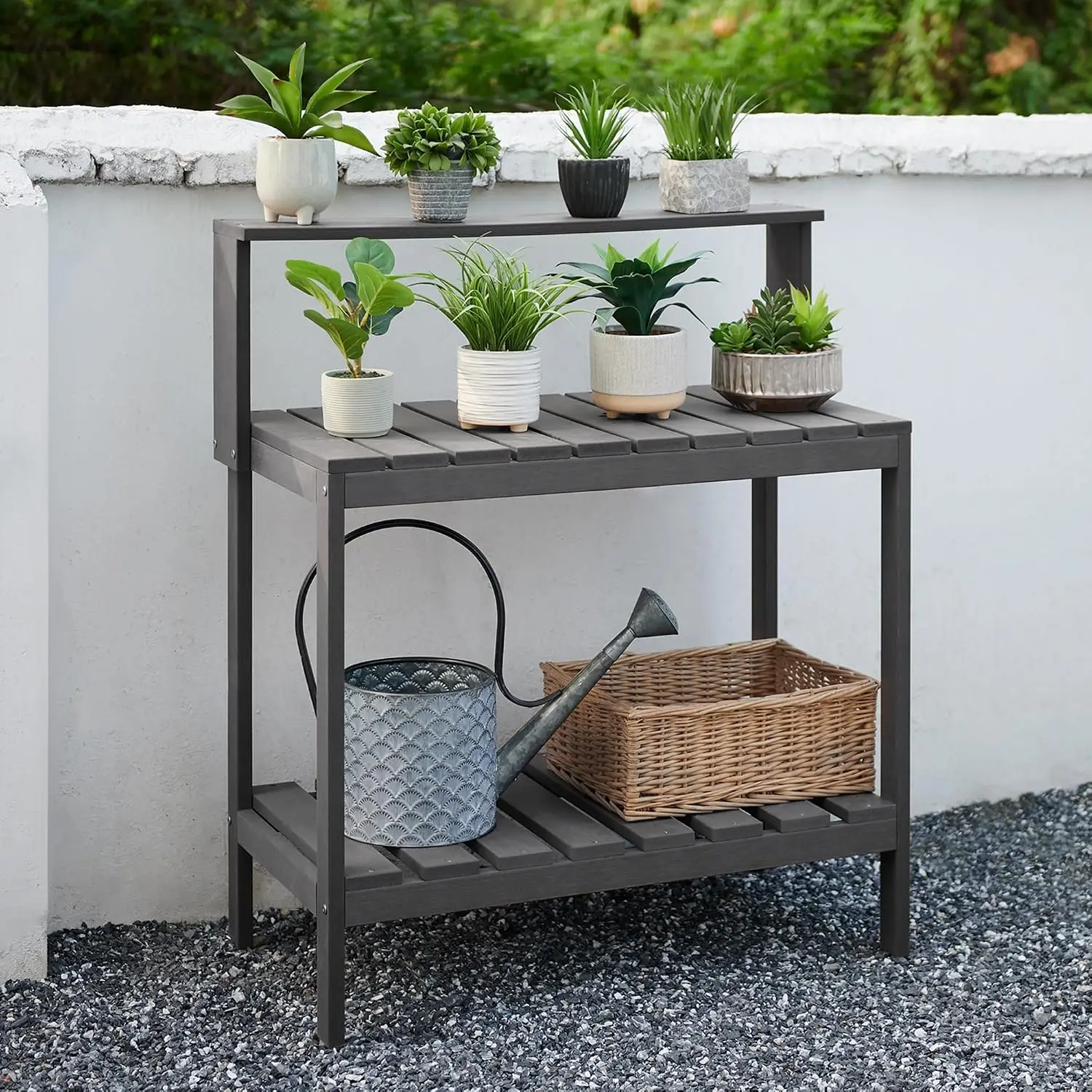 Outdoor Potting Bench, HDPE Pa - đánh giá và giá Leatherwork Bench