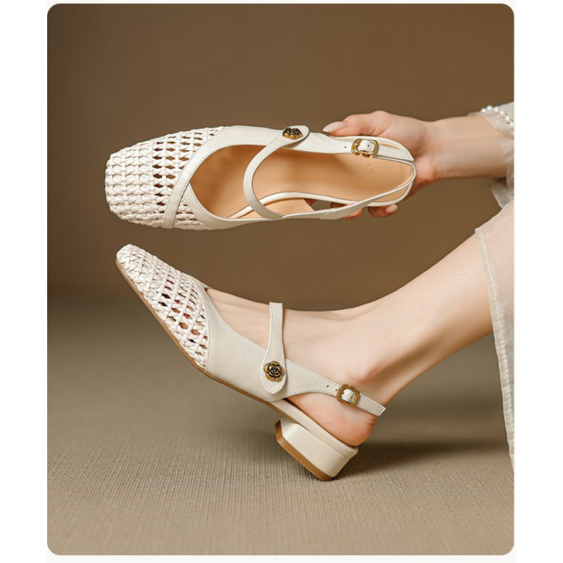 Women's Closed Toe Sandals Wov - đánh giá và giá Leather Work Flats Women