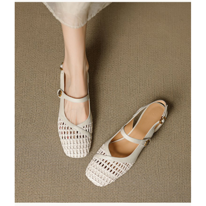 Women's Closed Toe Sandals Wov - đánh giá và giá Leather Work Flats Women