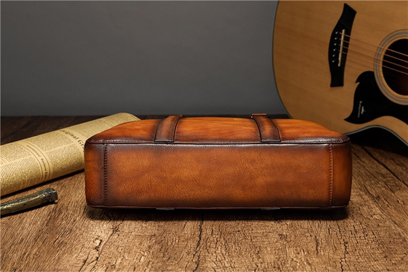 YETTIES Business Top Grain Lea - đánh giá và giá Vintage Leatherwork