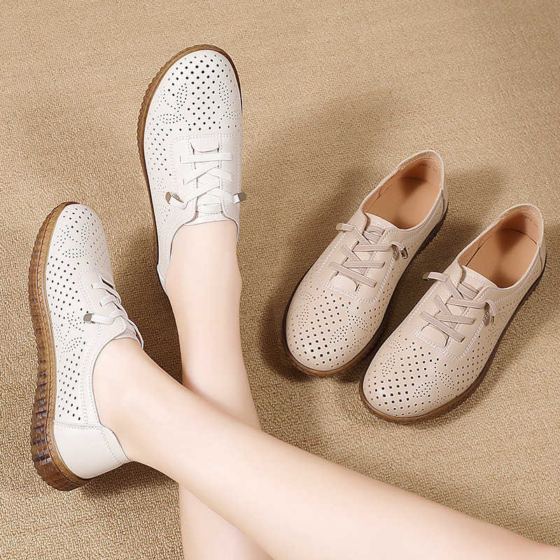 All Match Breathable Comfortab - đánh giá và giá Leather Work Flats Women