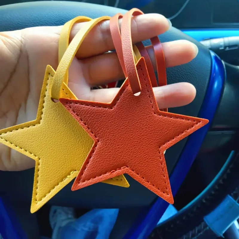 Star PU Leather Tassels Keycha - đánh giá và giá Leatherwork Ruler