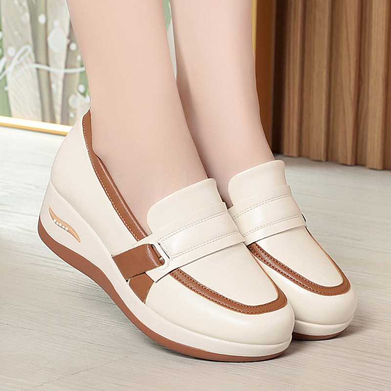 All Match Comfortable Breathab - đánh giá và giá Leather Work Flats Women
