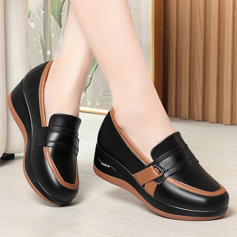 All Match Comfortable Breathab - đánh giá và giá Leather Work Flats Women