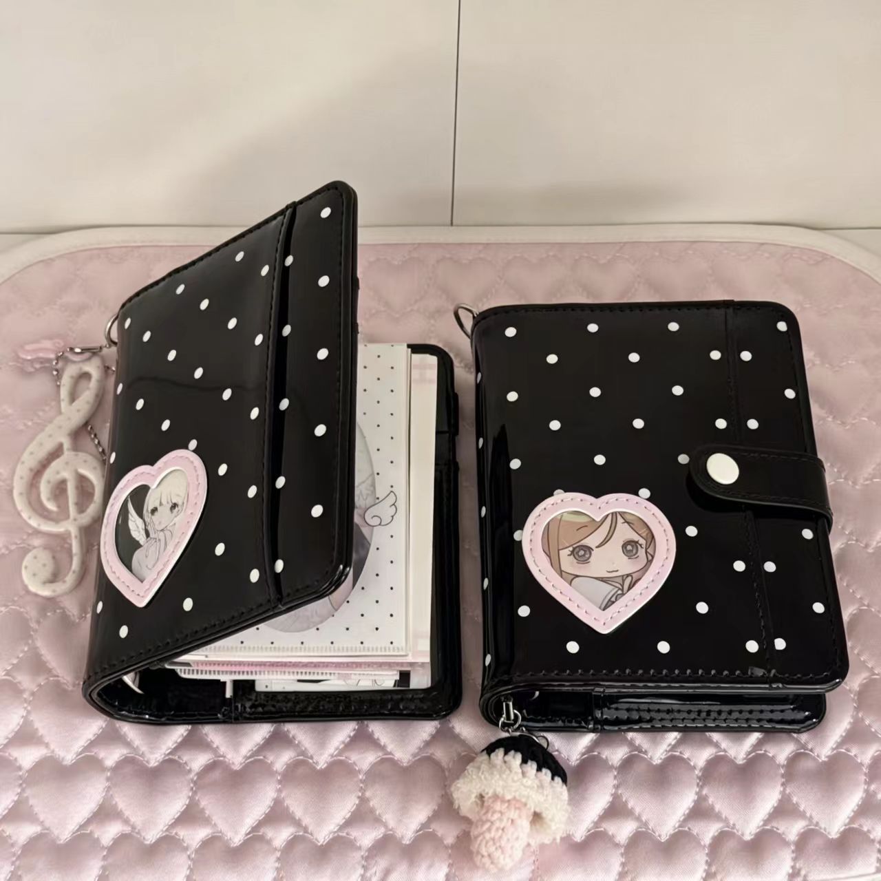 Korean Style Polka Dot Heart M - đánh giá và giá Leatherwork Books