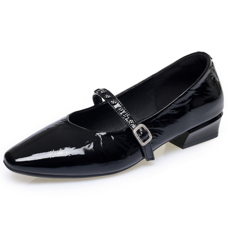 Quality Breathable Comfortable - đánh giá và giá Leather Work Flats Women