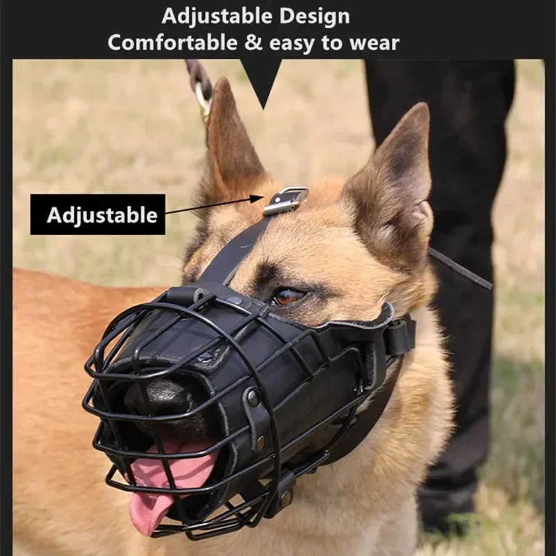 Mouth Cage German Shepherd Dog - đánh giá và giá Leatherwork Training