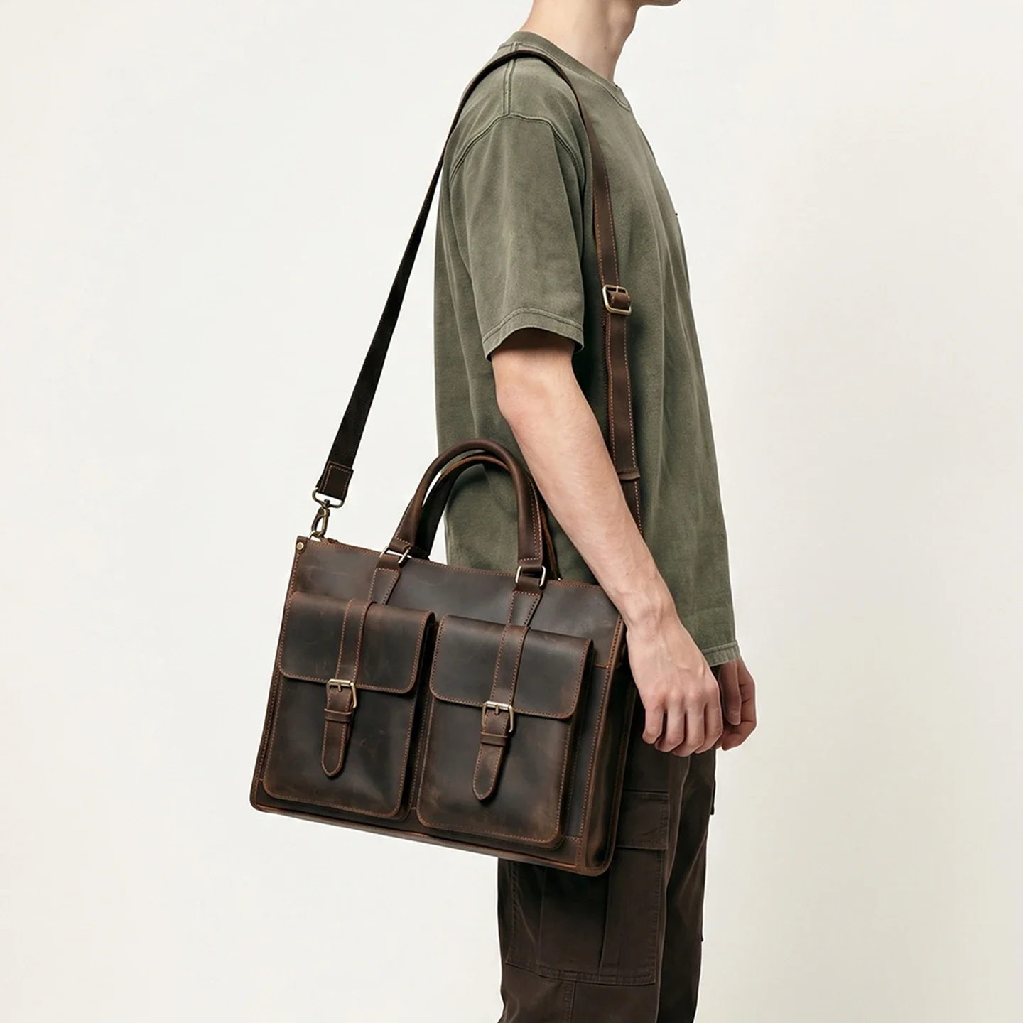 Vintage Genuine Leather Men Cr - đánh giá và giá Vintage Leatherwork