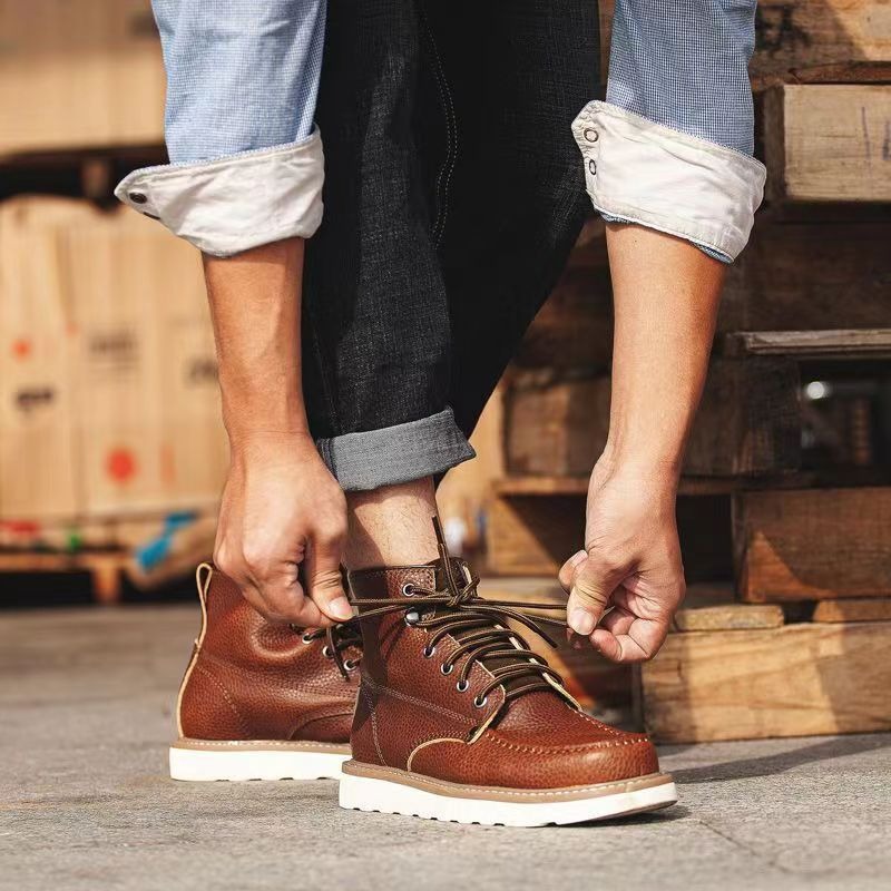 Men 875 Work Boots Genuine Cow - đánh giá và giá Vintage Leatherwork