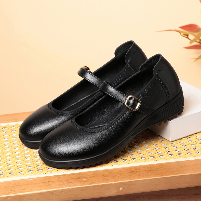 Quality Breathable Comfortable - đánh giá và giá Leather Work Flats Women