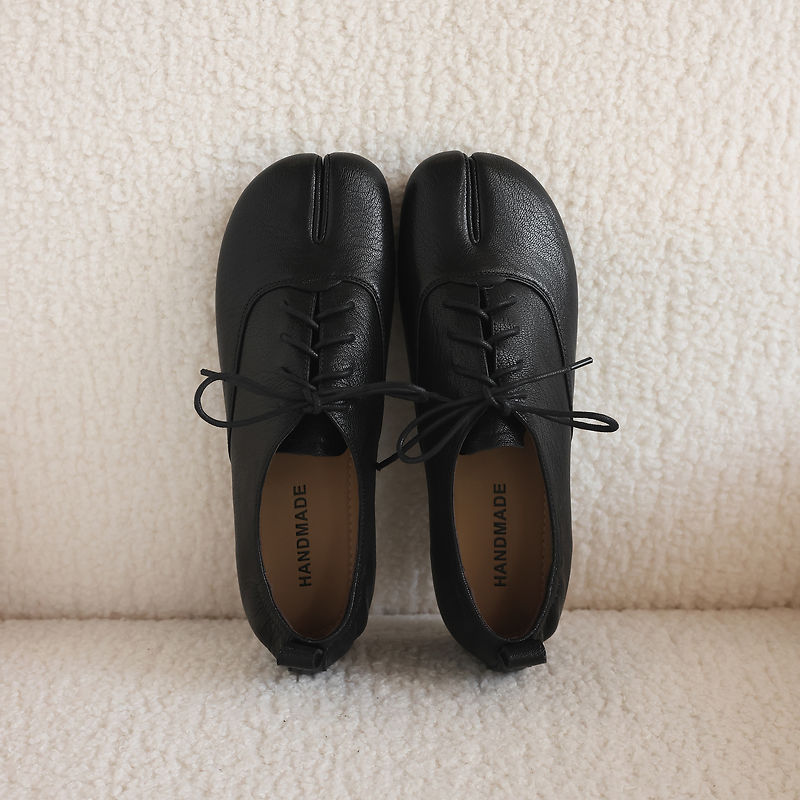 Genuine Leather Sheepskin Tabi - đánh giá và giá Leather Work Flats Women