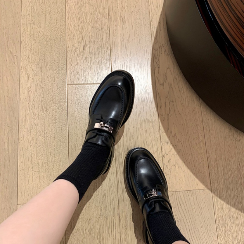 Women Loafers Shoes Retro Casu - đánh giá và giá Leather Work Flats Women