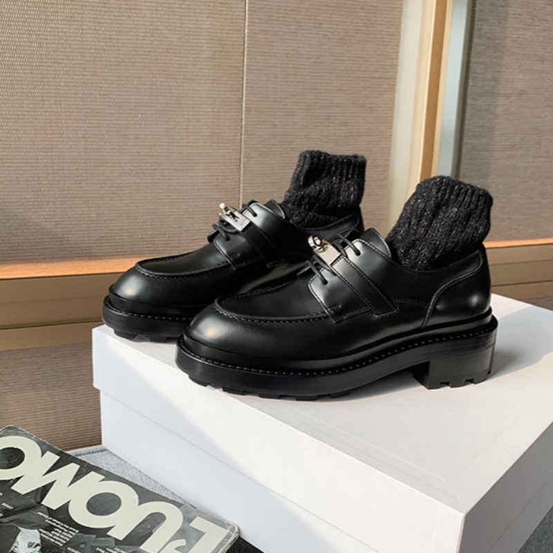 Women Loafers Shoes Retro Casu - đánh giá và giá Leather Work Flats Women