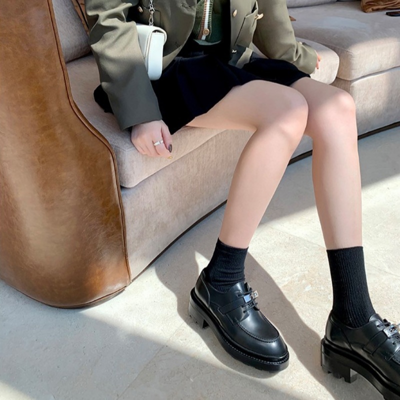 Women Loafers Shoes Retro Casu - đánh giá và giá Leather Work Flats Women