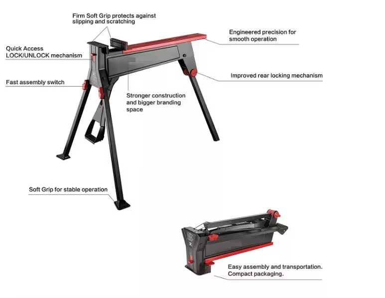 Folding Saw Horse Work Table P - đánh giá và giá Leatherwork Bench