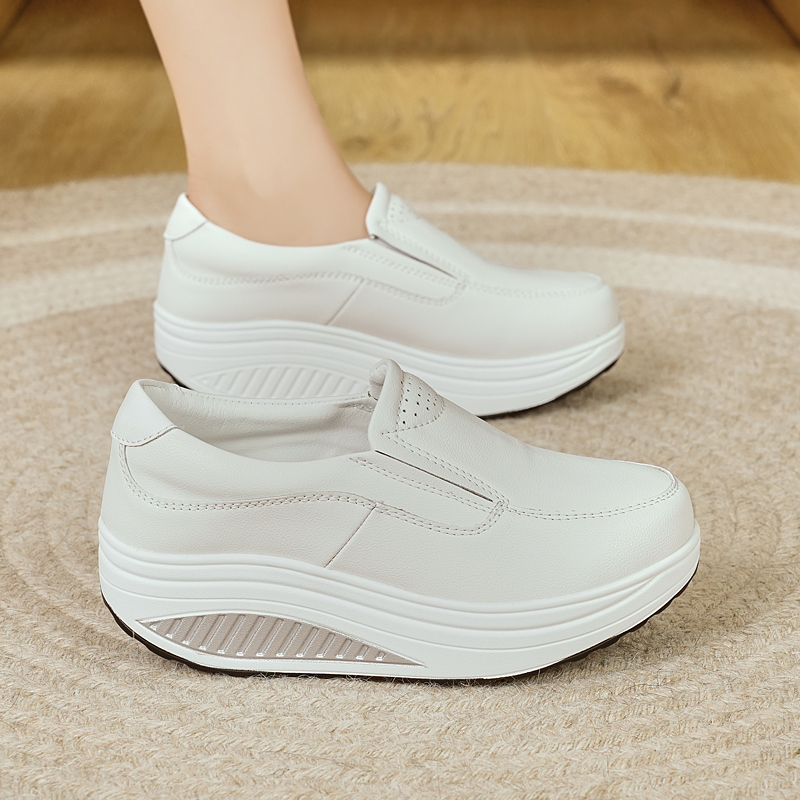 Women's Shoes Spring Genuine L - đánh giá và giá Leather Work Flats Women
