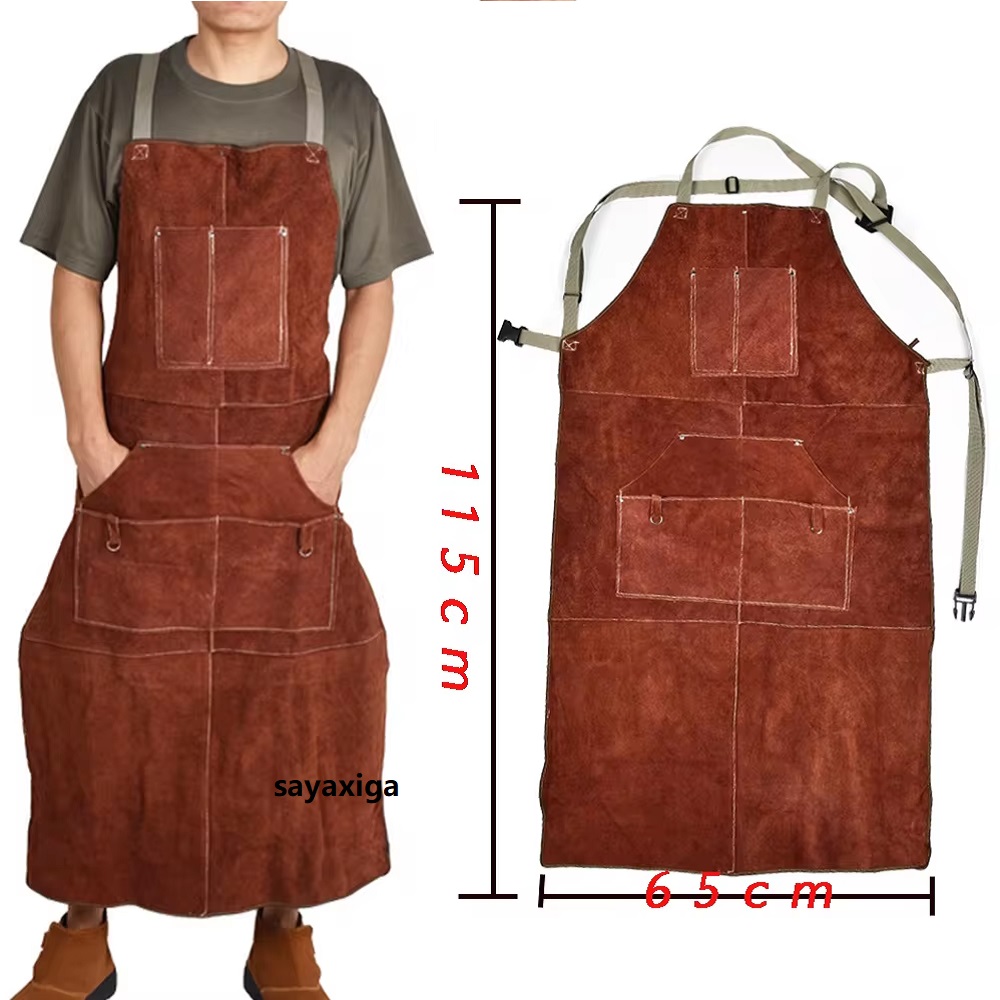 Cowhide Welding suit Apron Was - đánh giá và giá Leather Work Overalls