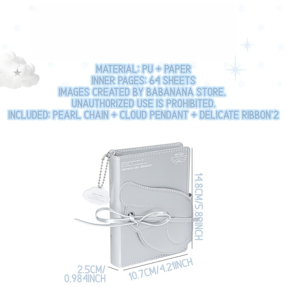Kawaii Angel Wings Notebook A7 - đánh giá và giá Leatherwork Books