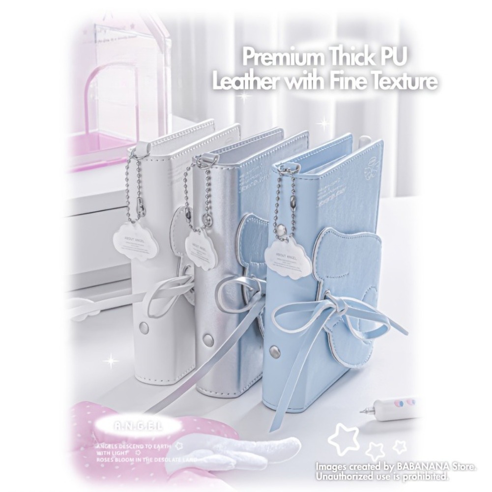 Kawaii Angel Wings Notebook A7 - đánh giá và giá Leatherwork Books