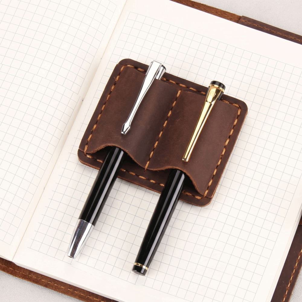Double Vintage Leather Pen Loo - đánh giá và giá Leatherwork Books