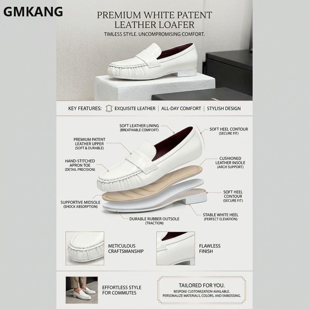 Women Genuine Leather Loafers  - đánh giá và giá Leather Work Flats Women