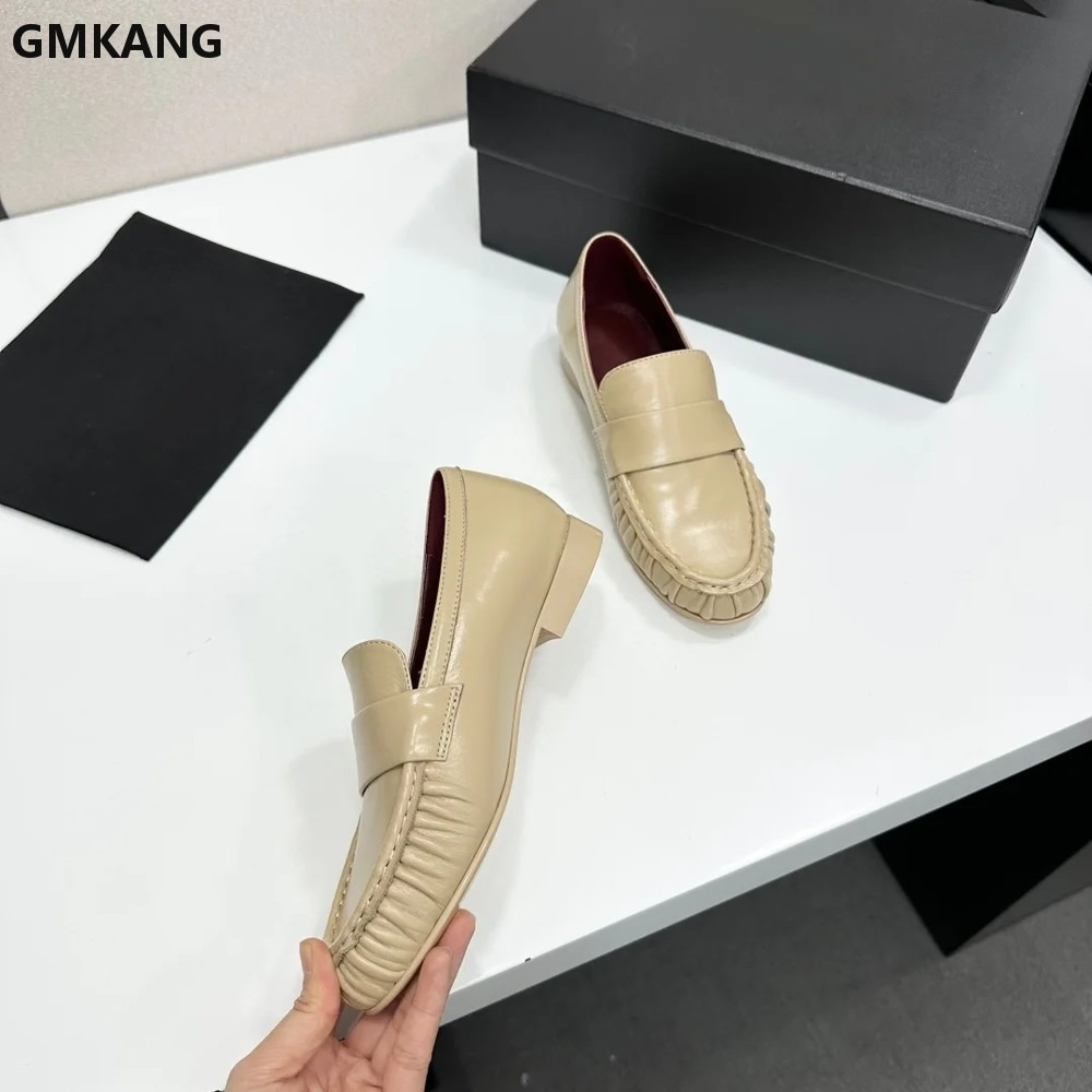 Women Genuine Leather Loafers  - đánh giá và giá Leather Work Flats Women