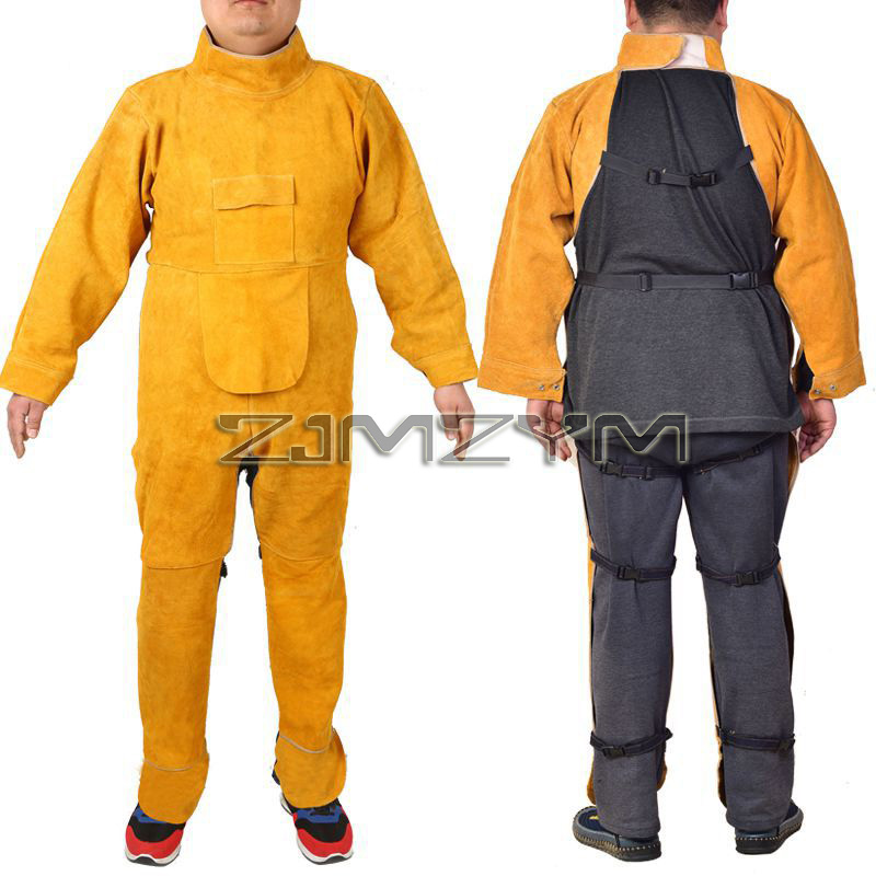 Cowhide Leather Welding Suit W - đánh giá và giá Leather Work Overalls