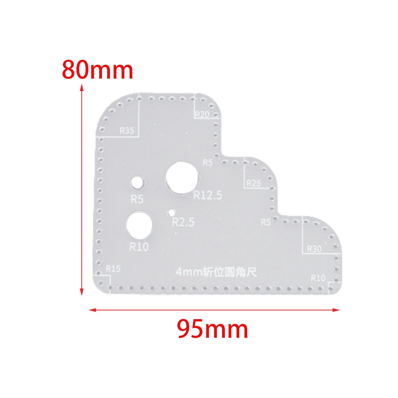 Circle Template Clear Acrylic  - đánh giá và giá Leatherwork Ruler