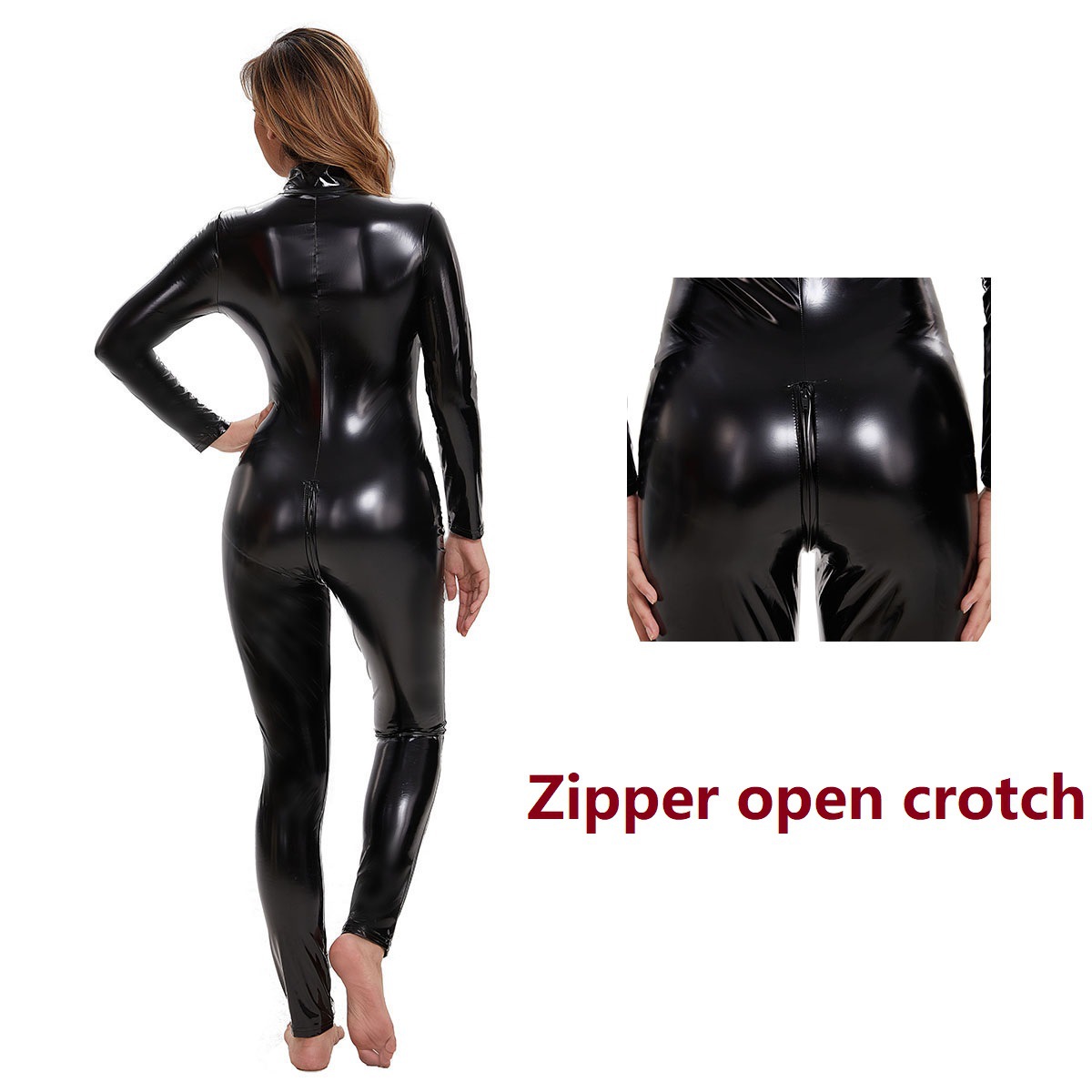 Women's Catsuit Metallic Full  - đánh giá và giá Leather Work Overalls